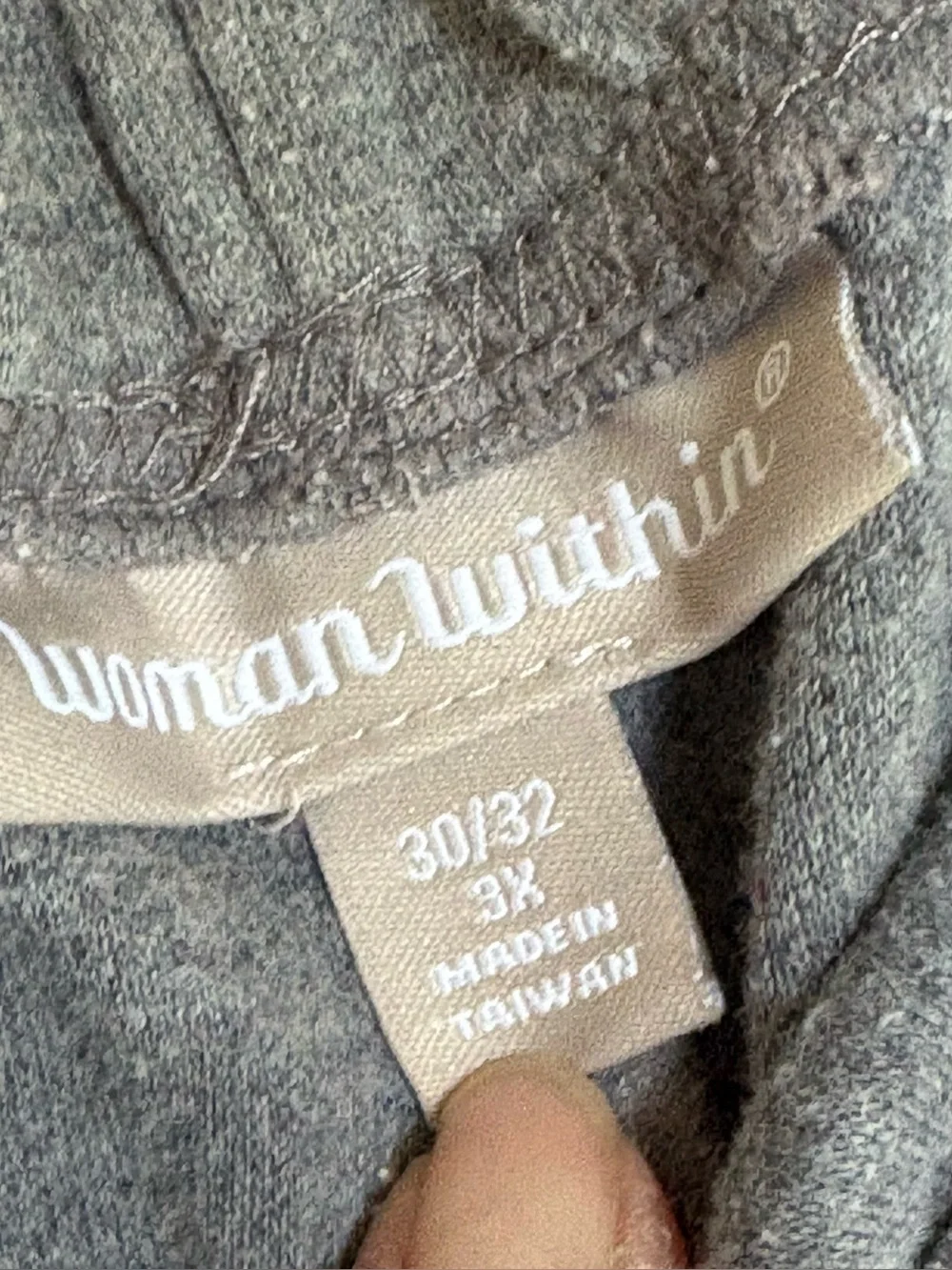 Woman Within - Women’s Casual Lounge Shorts - Taupe and Charcoal (2-Pack) - Picture 5 of 10